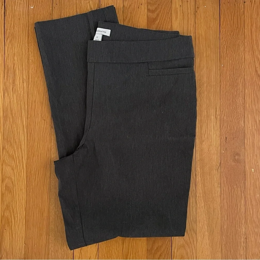 $20 SALE Charcoal Stretch Trousers Liz Claiborne Women’s Pants Business Casual